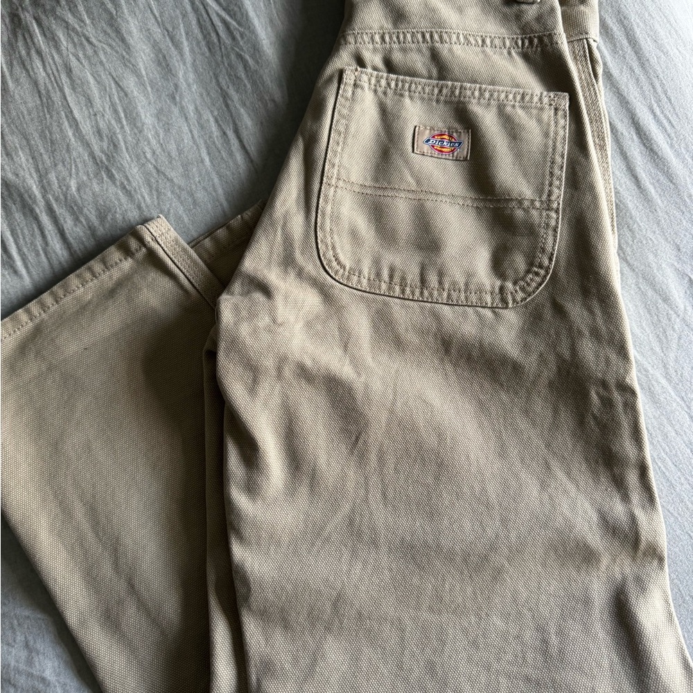 Dickies Tan Straight Leg Pants Durable Workwear
